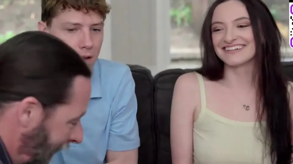 Two blondes share a guy in gang fuck-a-thon with milf