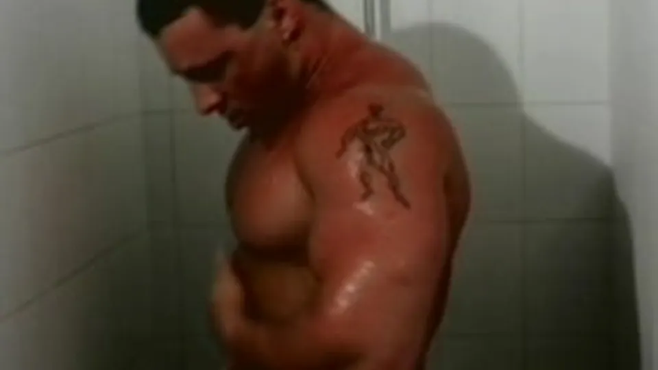 Two bodybuilders initiate a country boy