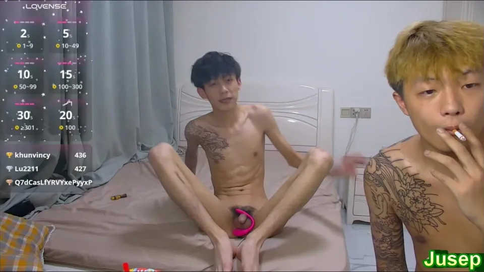 Chinese Duo's Public Glory Hole Adventure