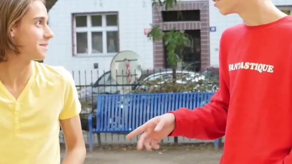 Two cute twinks  have sex together and the long hair boy fuck his friend  ass