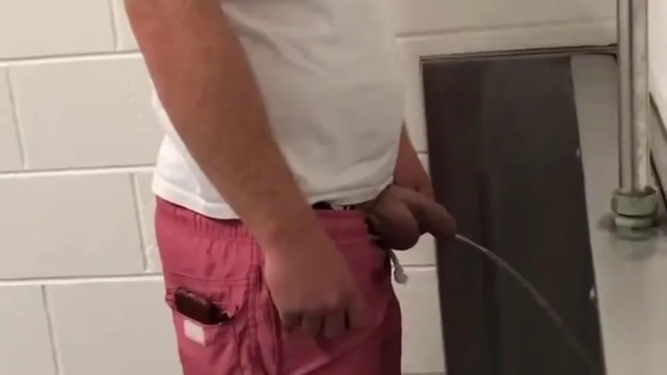 Two guys spy at urinal - ThisVid.com
