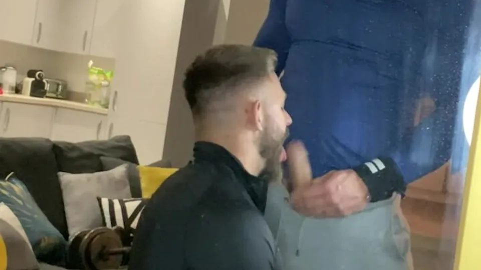 Bearded Men Jerk Off Together