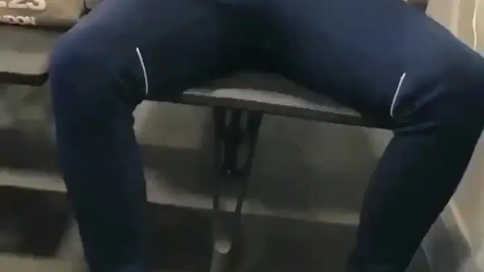 Airport Masturbation in Sweats
