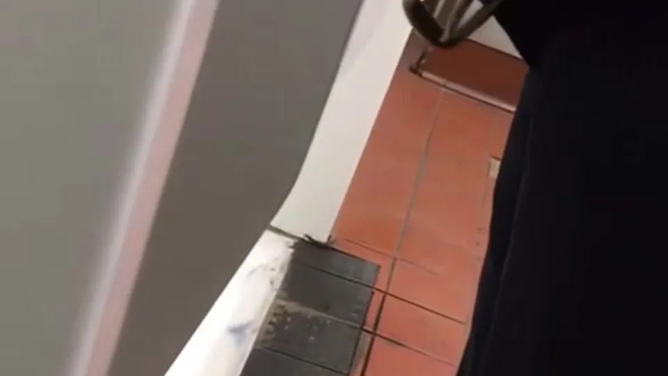 Uncut Piss Spy At Urinal - REMASTERED - ThisVid.com