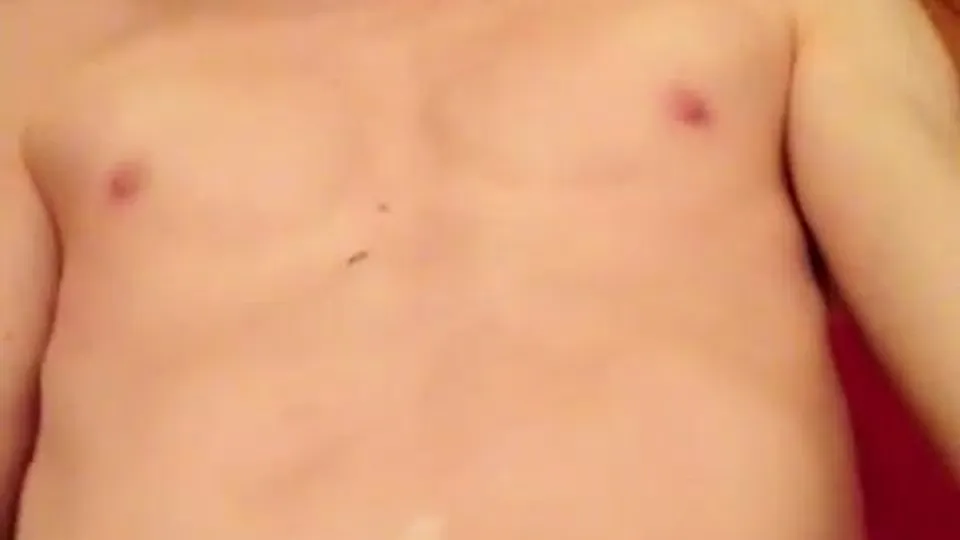 Uncut Twink Jerks, Cums, Tastes It