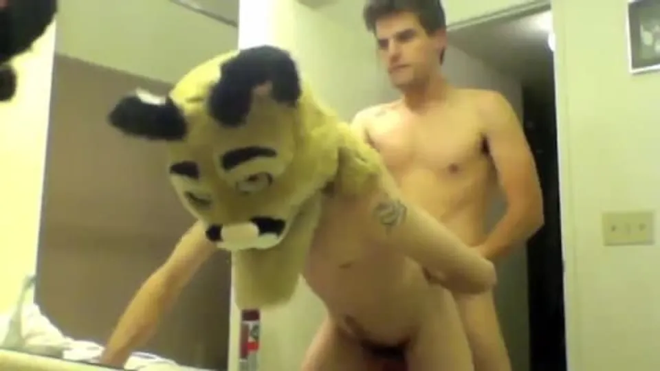 University mascot is penetrated deeply
