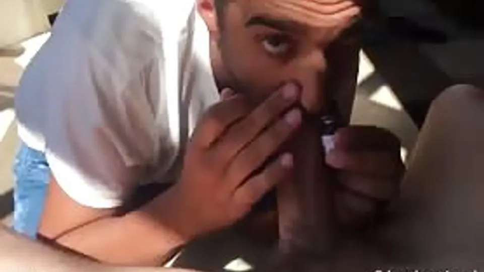 Vebal daddy gets his big cock throated