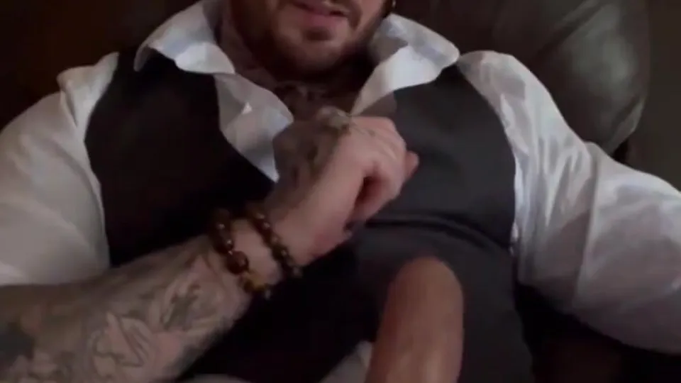 Verbal dominant hunk teases his huge hard uncut cock - ThisVid.com