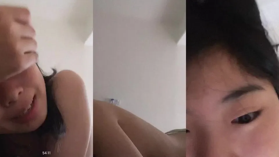Video chat with half-naked sister with big breasts  