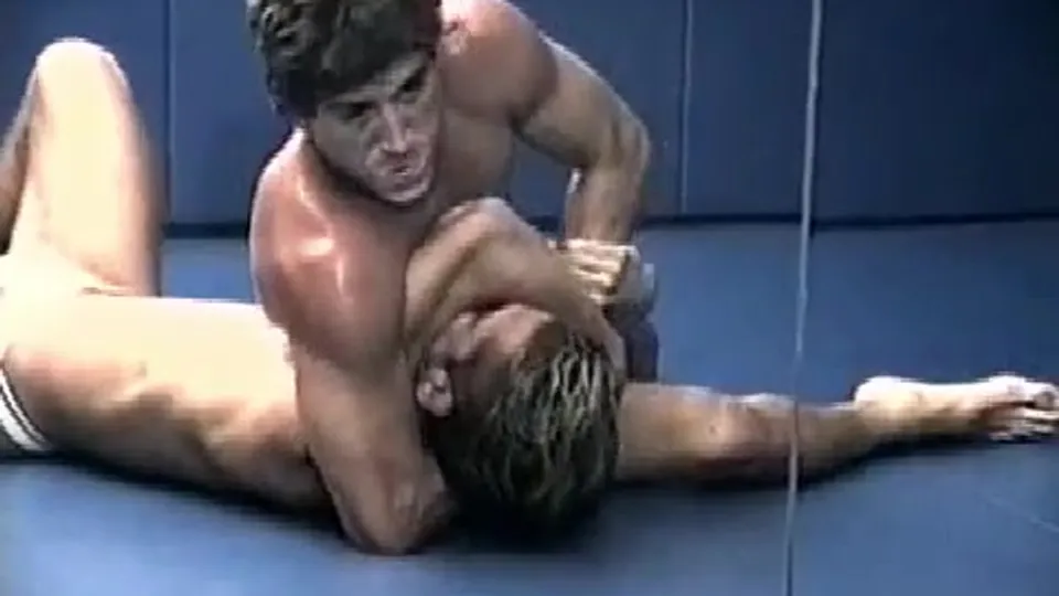 Vintage - jockstrap naked wrestling 9 - ThisVid.com