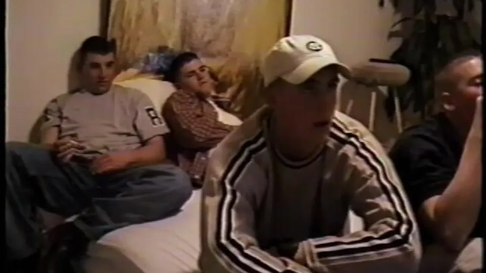 Vintage Marine Strokes His Thick Cock