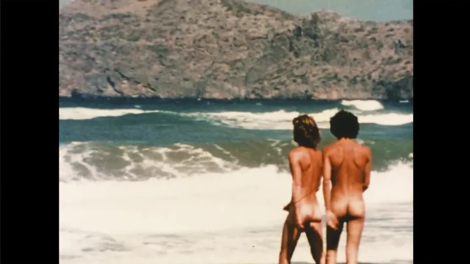 Vintage young gay couple in nudist beach - ThisVid.com