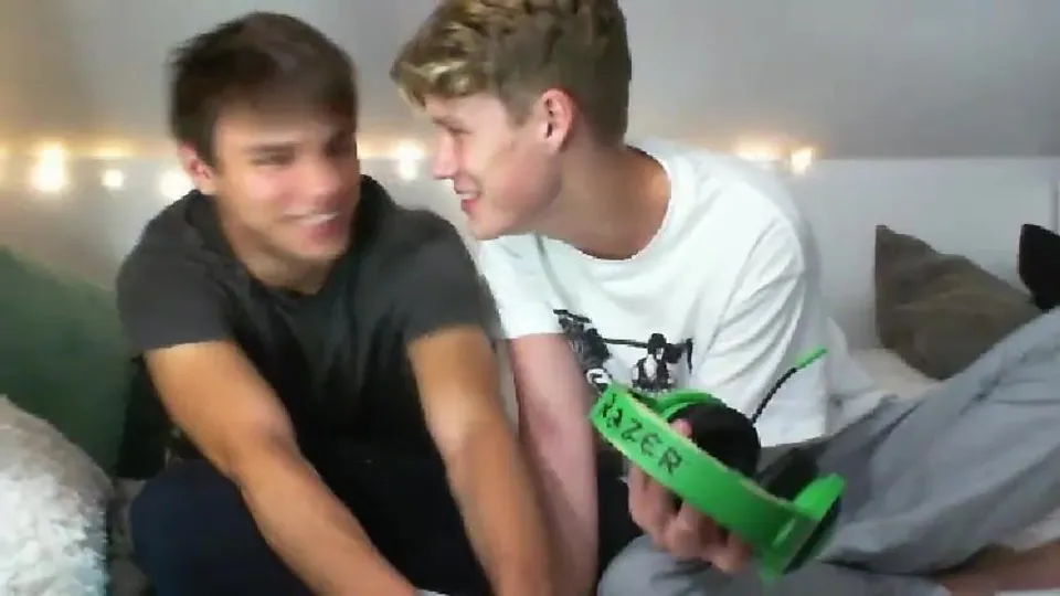 Adorable Puppy Boys in Vintage Webcam