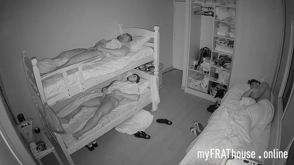 Gay Bedroom Voyeur Jerk Off