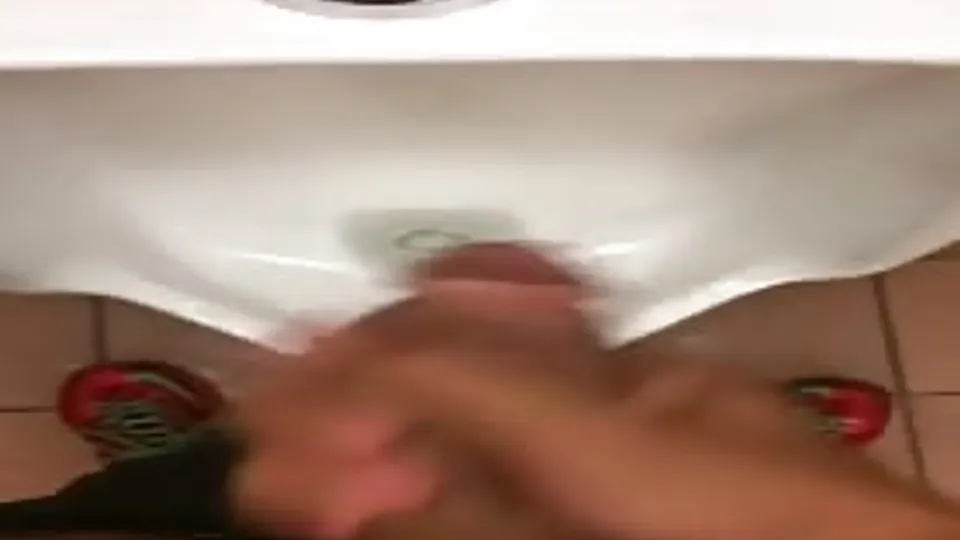 Caught Him Cumming in Public Restroom