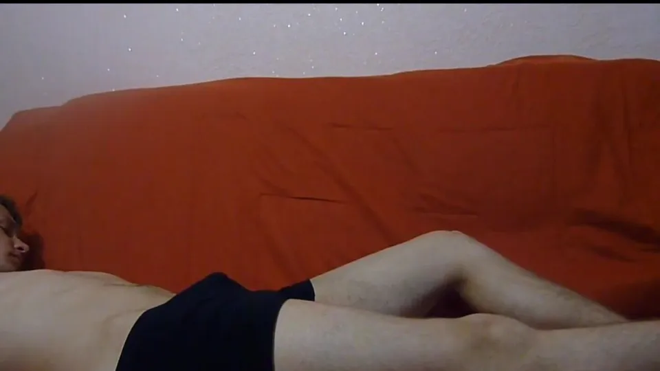 Wank the sleeping friend to cum
