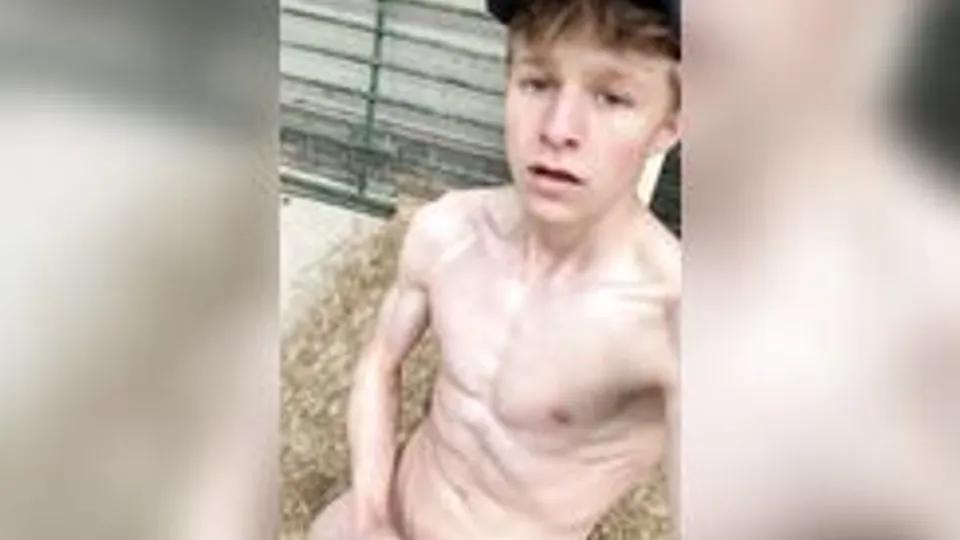 Wanking Farm Time Twink Cum