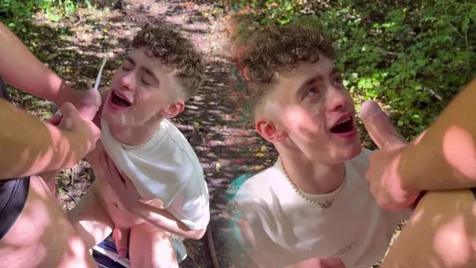 Wata’rin Tom’s face in the woods - Tom (@tombakerx) & BritBoysXXX - Gay Porn Teen