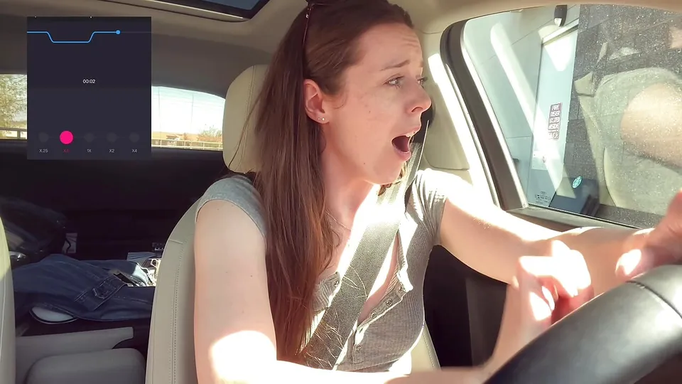 Watch Trying not to cum too loud in the Starbucks Drive Thru!  - 2023