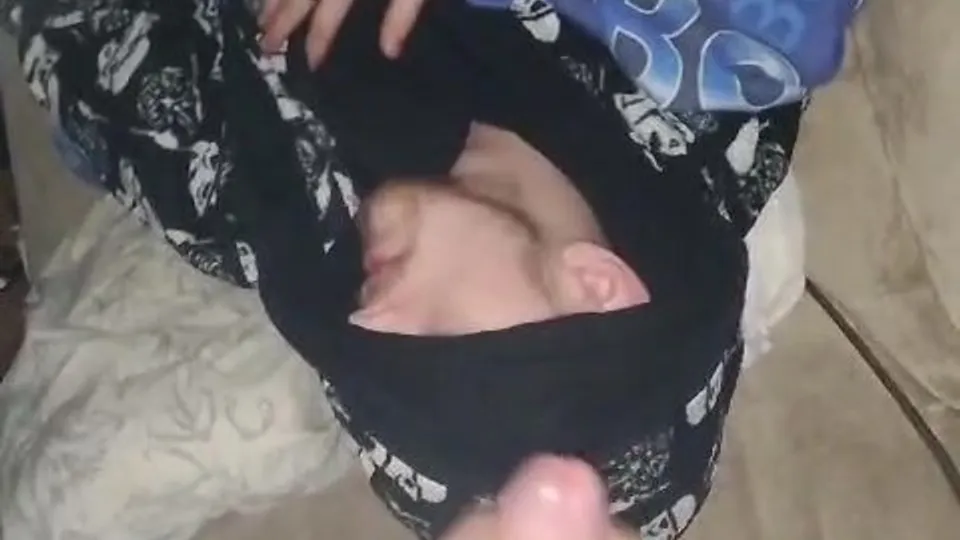 Wes wanks over his sleeping friend one last time - ThisVid.com