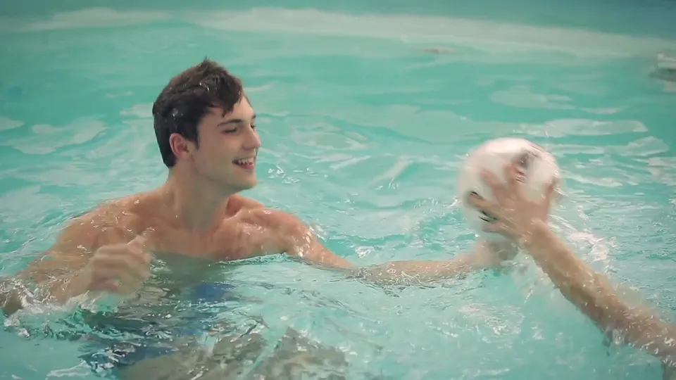 Poolside Bareback Fun: Milan & Ron