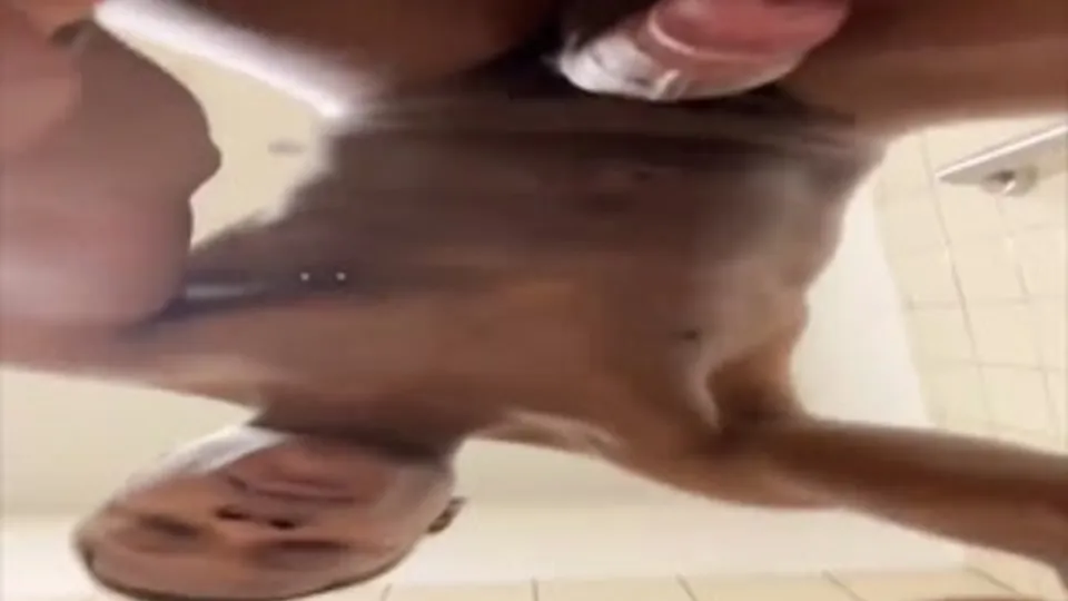 Black Gay Solo: Dildo Ride & Cream