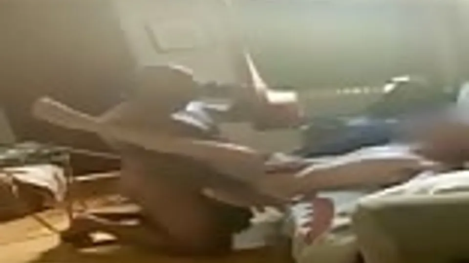 Wife phones while dad fucks son