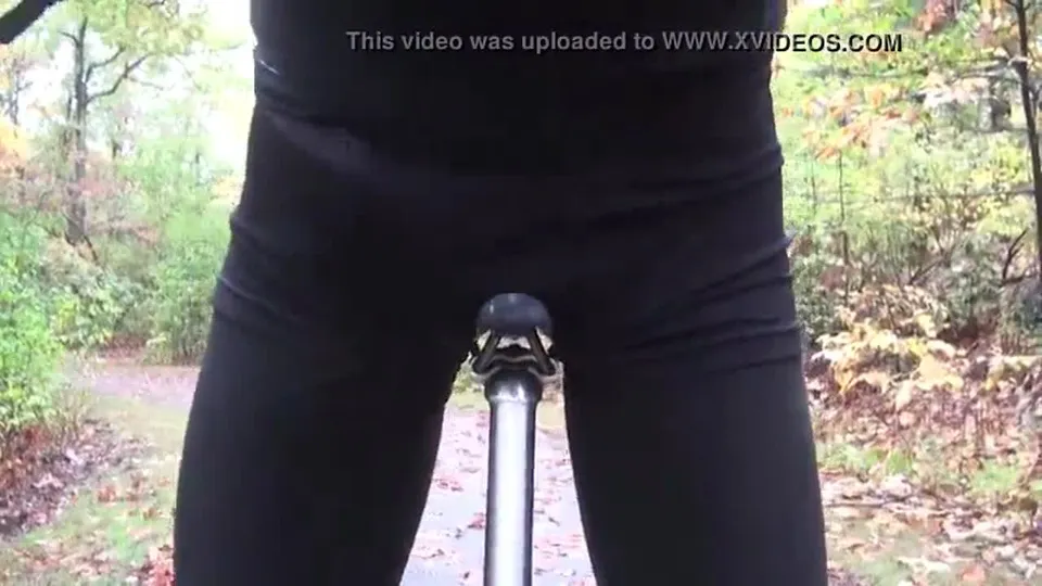 Cyclist Cums on Bike Ride