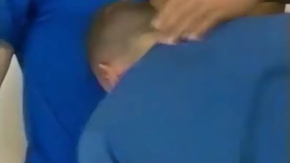 Muscle Jocks in Locker Room