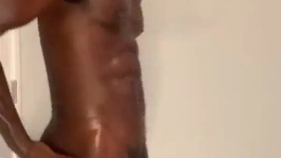 Black Solo: Big 10-Inch Cock Play