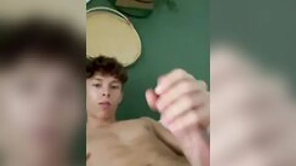 Young Boy Stroke His Cock Cum