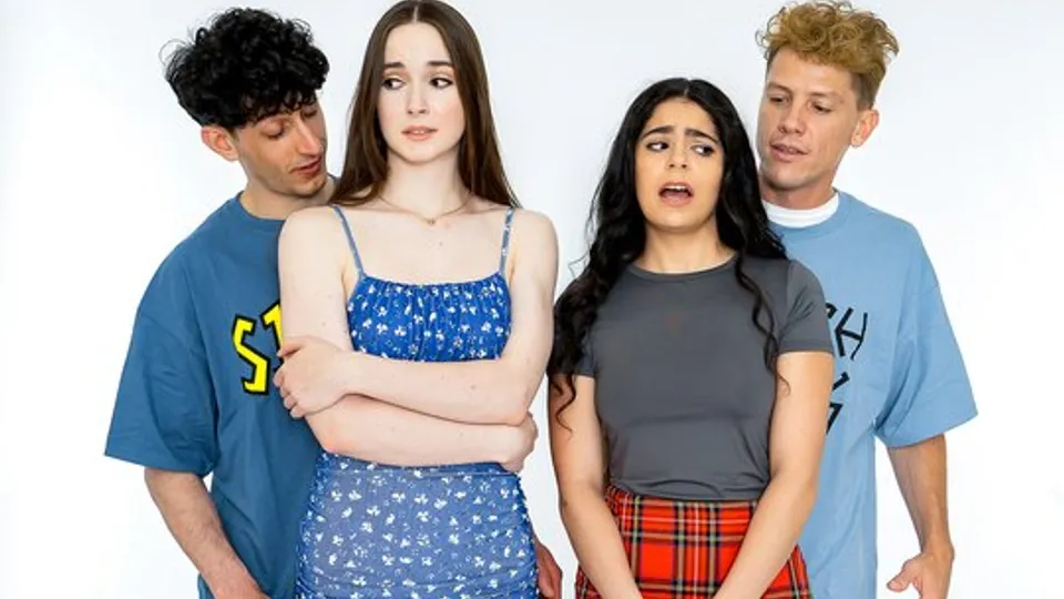 Young brunettes are not against passionate threesome