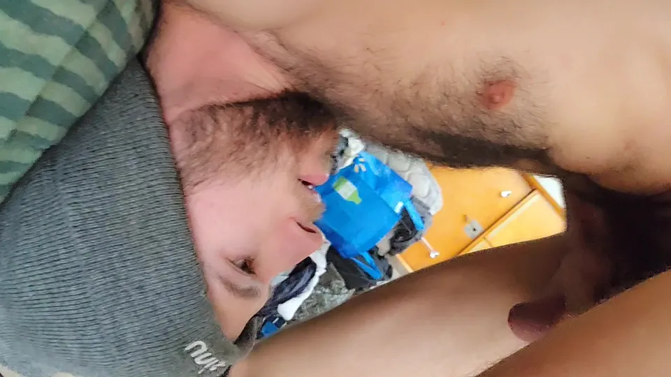 Young Guy Jizzing on His Face and Chest - ThisVid.com