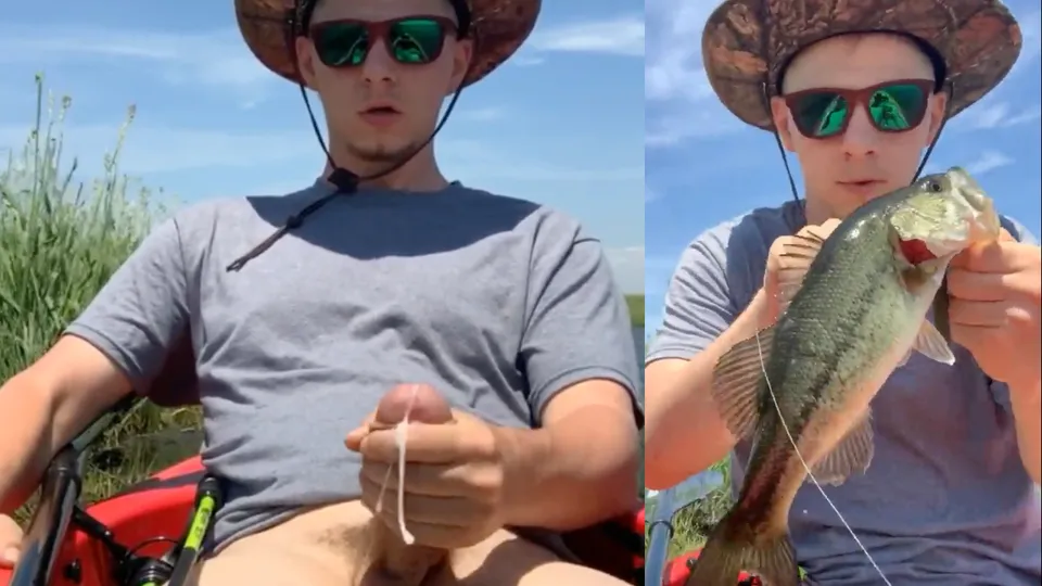 Young redneck fishing, jerking & cumming (full vid) - ThisVid.com