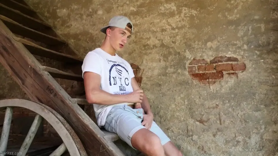 Twink Friends Share Bareback Fun in Barn