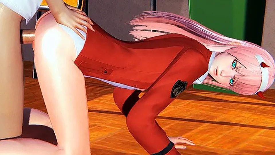 zero two hard face fucked and anal